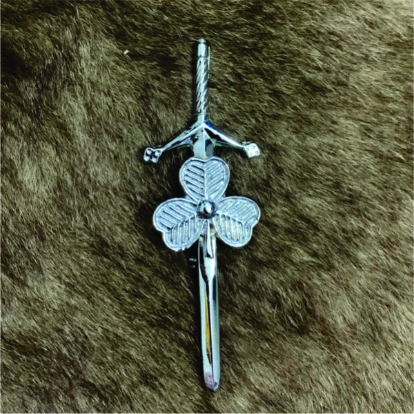 Shamrock Flower Kilt Pin