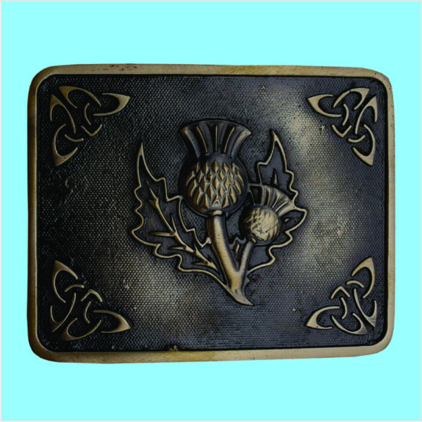 Thistle Kilt Belt Buckle