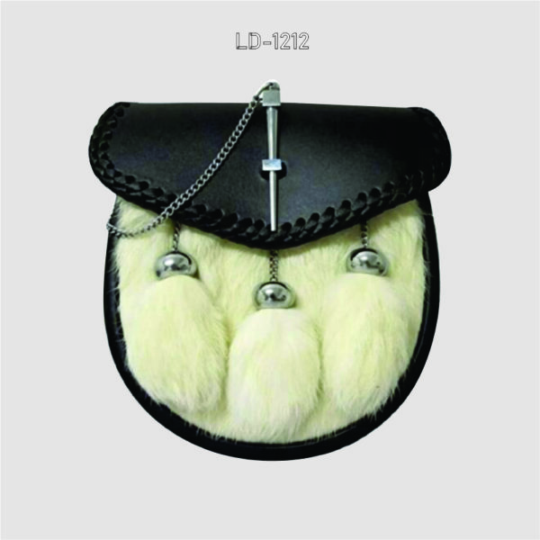 White rabbit fur Sporran