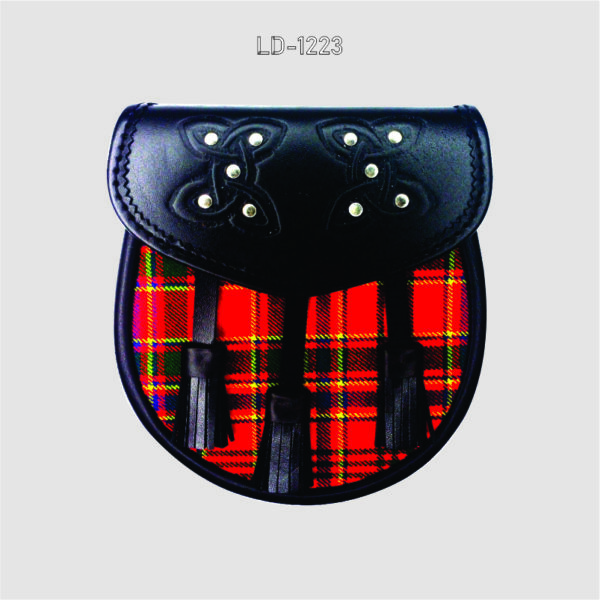 Scottish tartan sporran