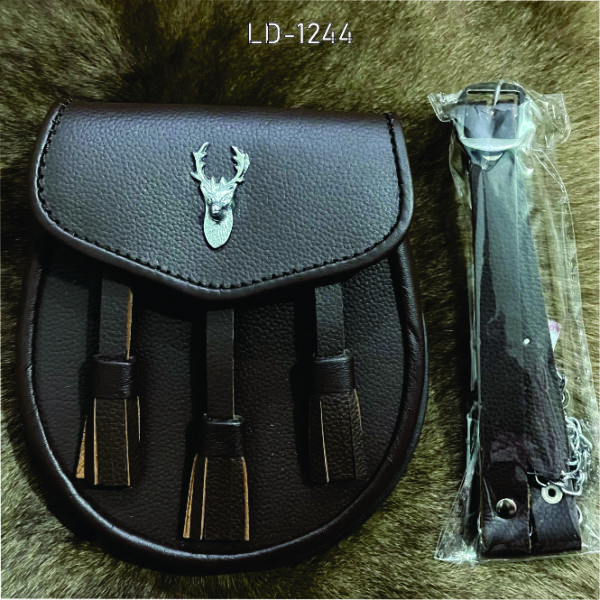 Brown Leather Semi-Dress Sporran