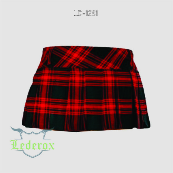 Red Plaid Mini Skirt