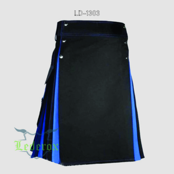 Black Blue Hybrid Kilt