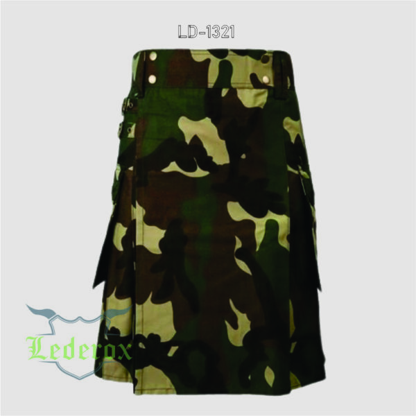 Woodland Army Camo Kilt