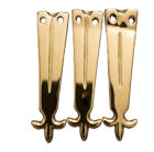 Brass Viking bag strap end fitting for leather bags